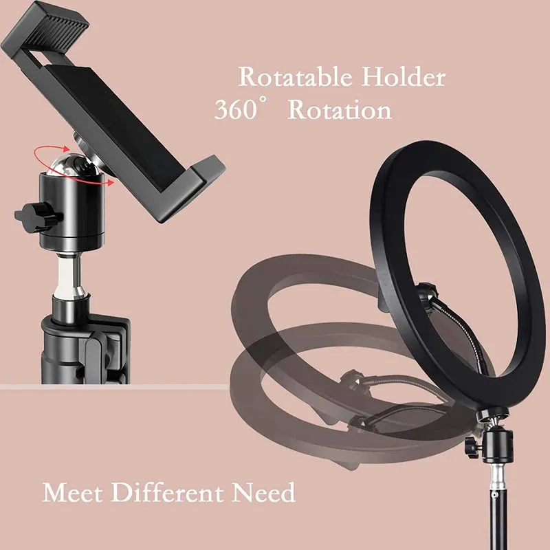 10inch LED Selfie Ring Lights Photo Lamp Ringlight with Phone Stand Photography Lamp for Tiktok Video