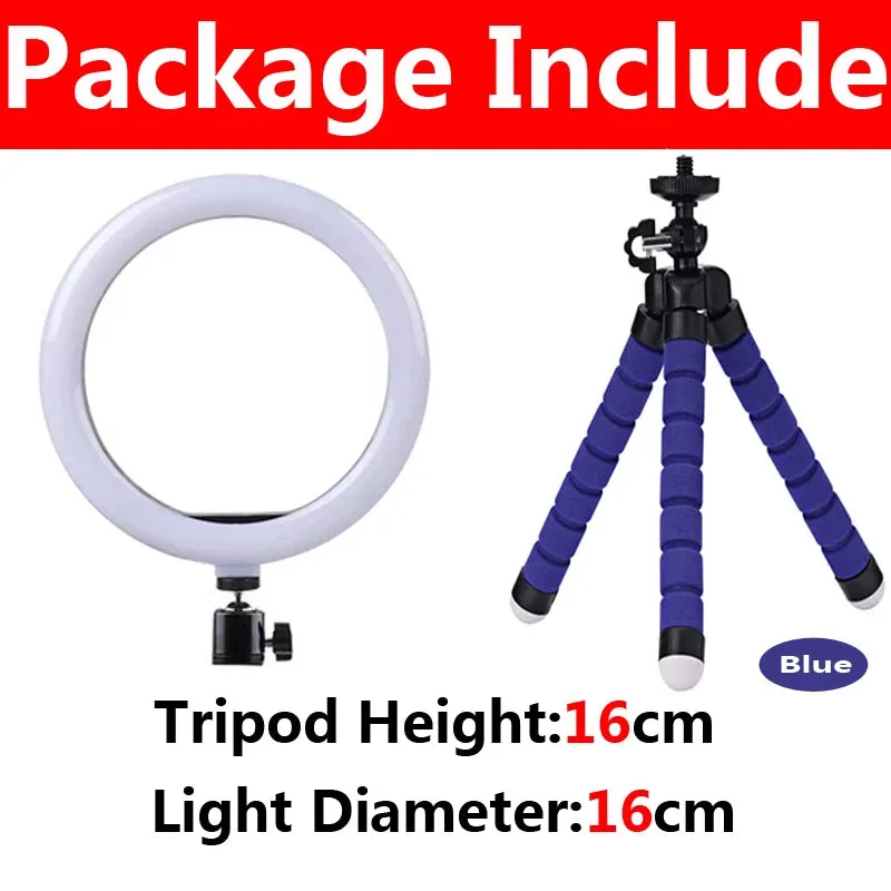 10inch LED Selfie Ring Lights Photo Lamp Ringlight with Phone Stand Photography Lamp for Tiktok Video