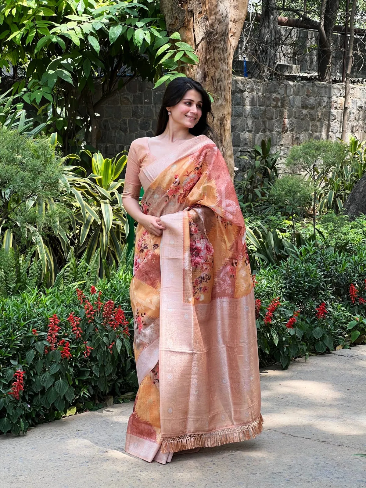Beautiful Designer Premium Maheshwari silk Saree