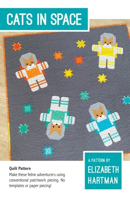 Cats in Space - Elizabeth Hartman Quilts