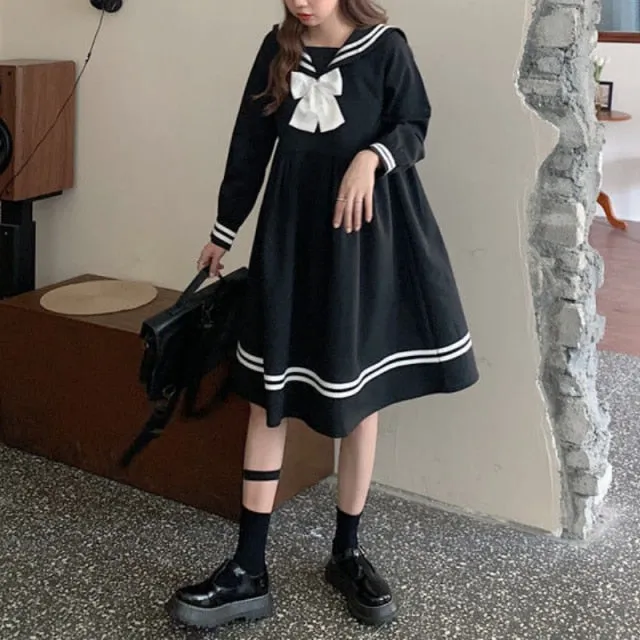 Cute Lolita Sailor Collar Dress