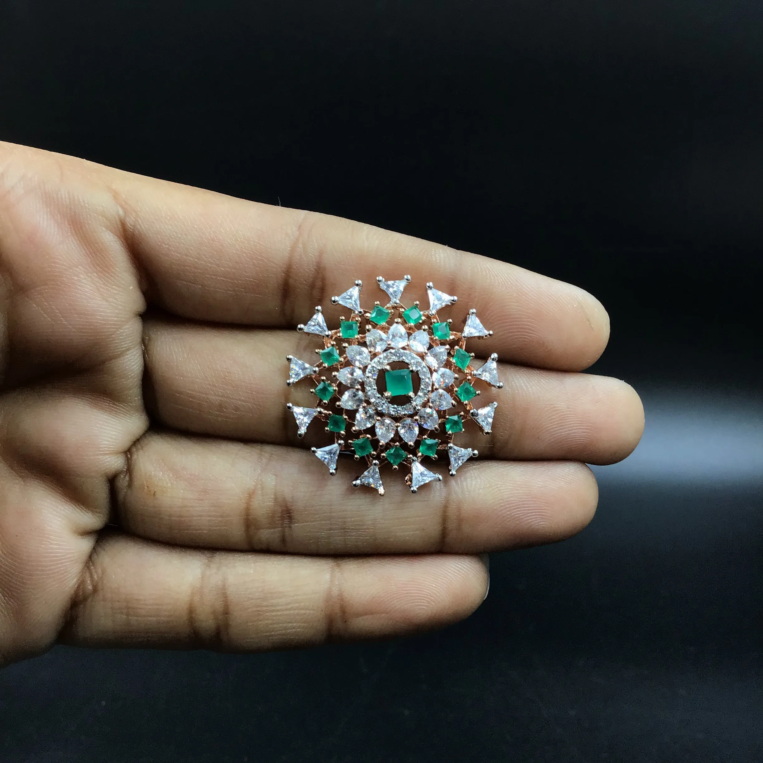 Designer Zircon/AD Tops Studs 9805-4919