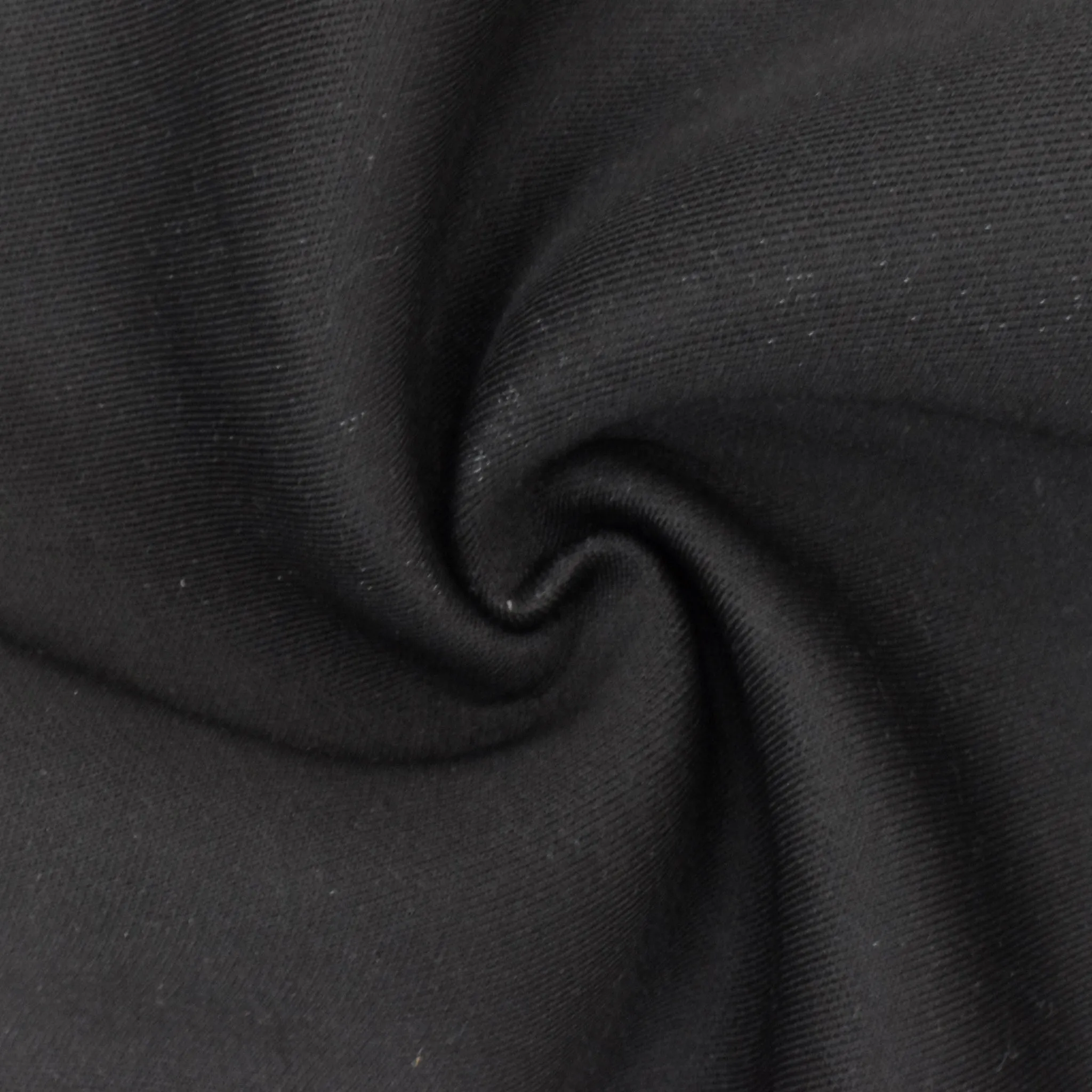 Gray-Basic Black Stretch Bonded Scuba Double Knit Fabric