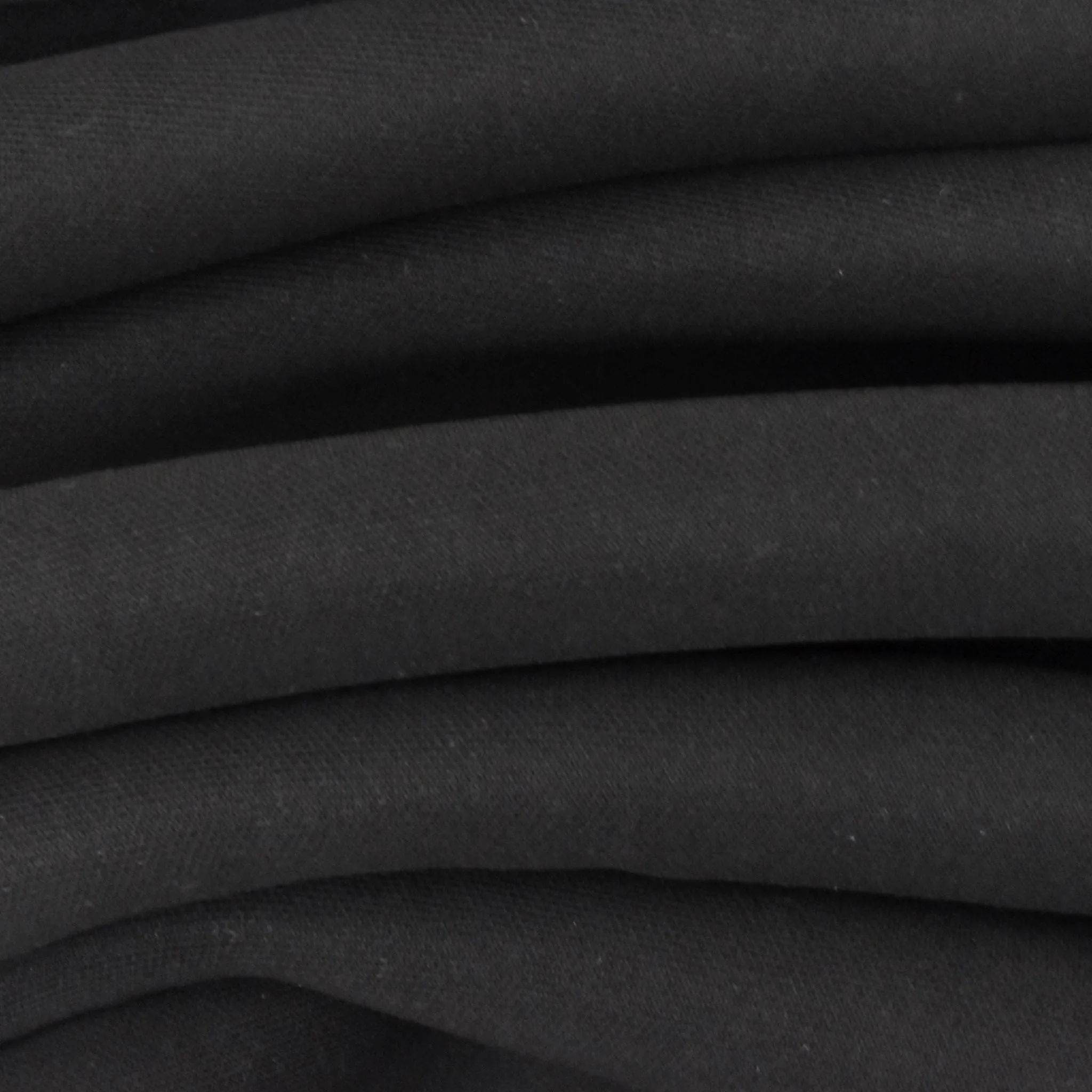 Gray-Basic Black Stretch Bonded Scuba Double Knit Fabric