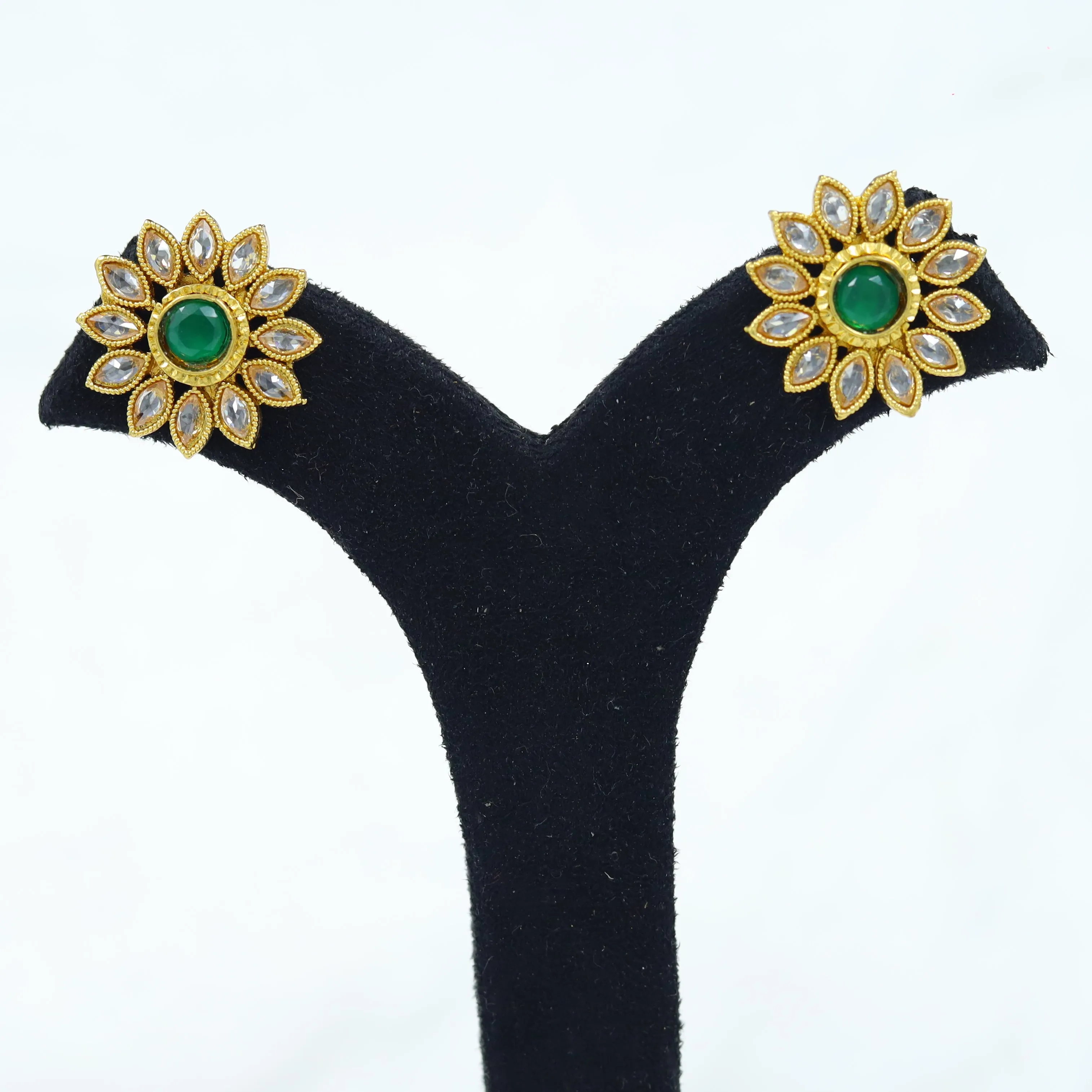 Green Gold Look Earring 19112-6294