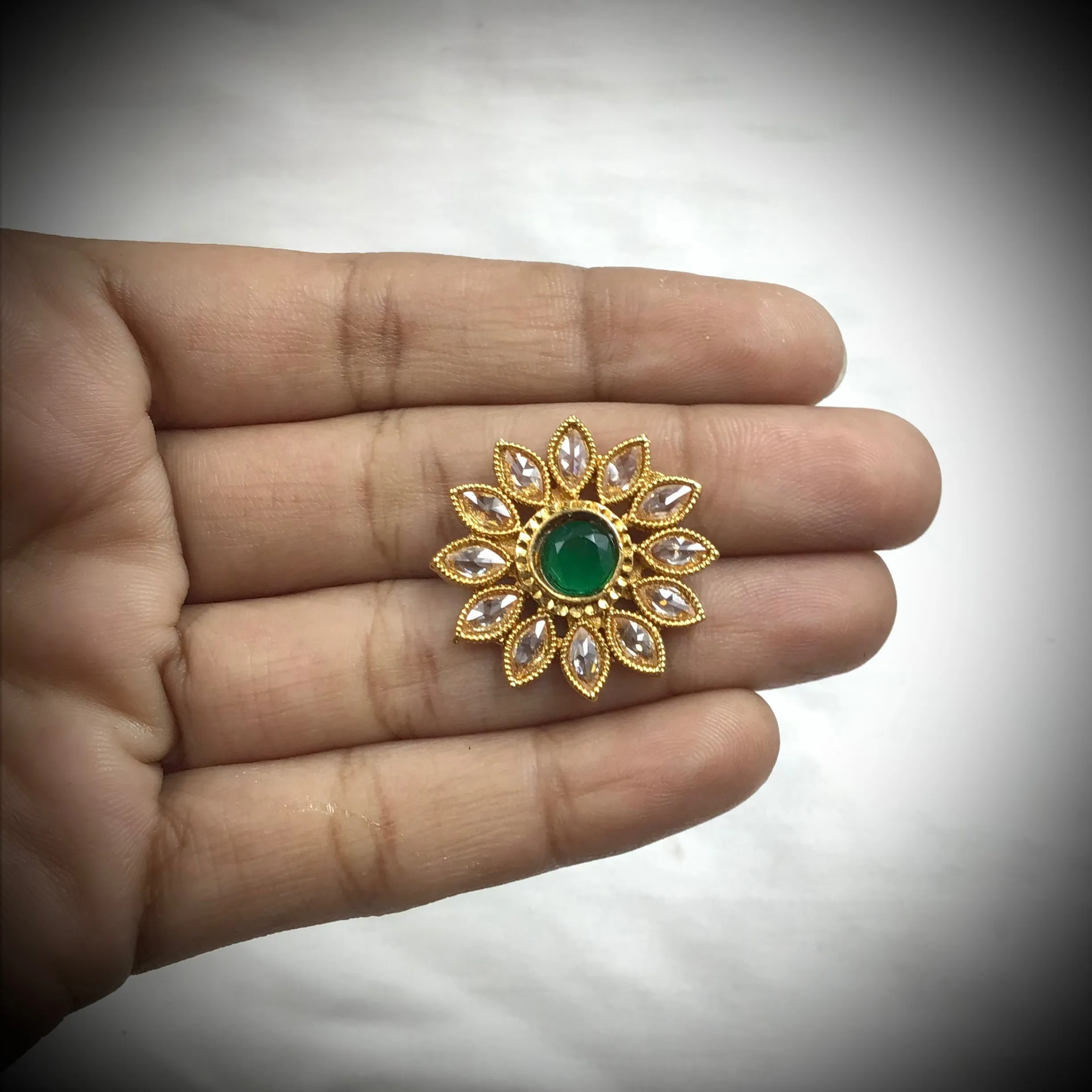 Green Gold Look Earring 19112-6294