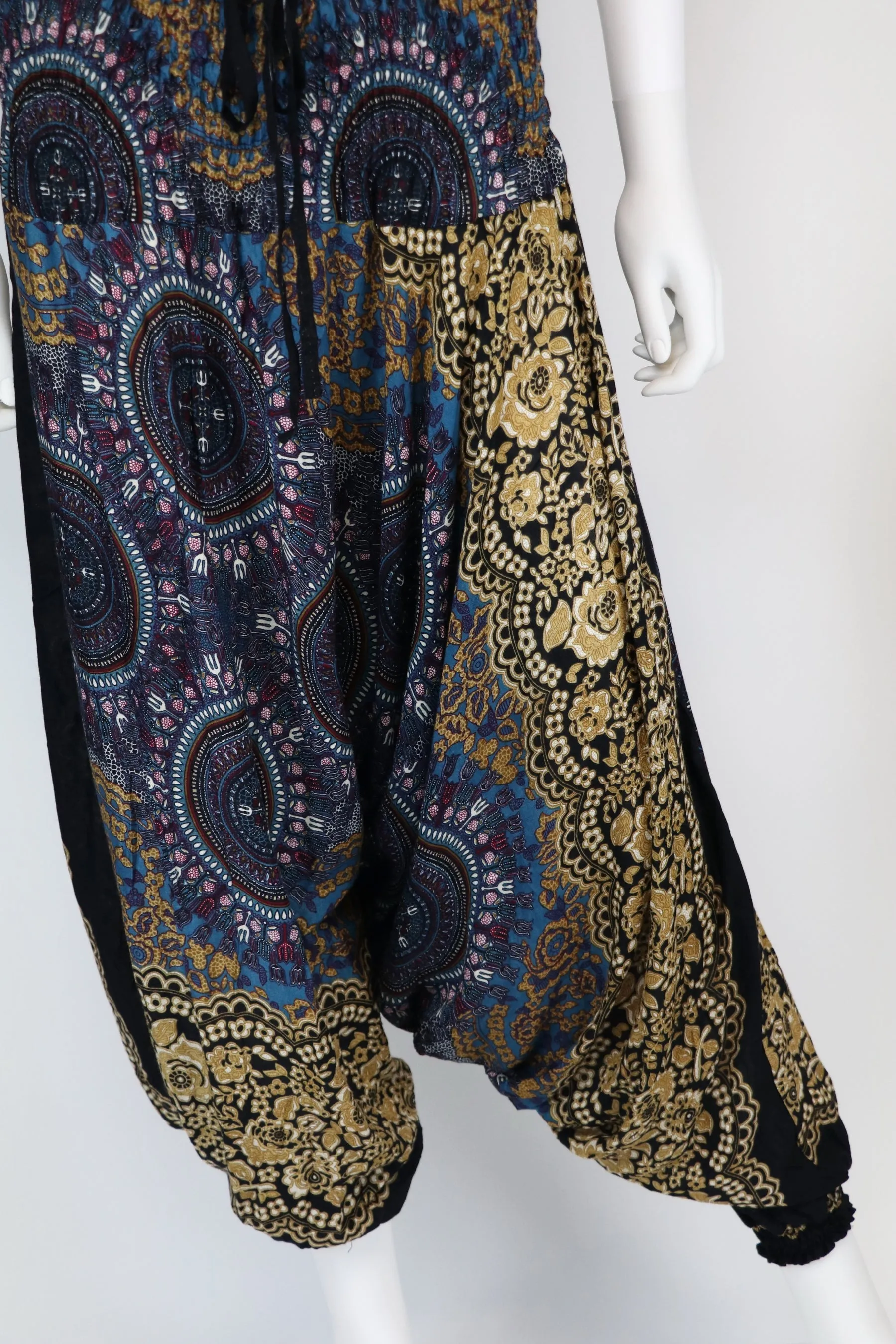 Harem Pants Mandala Baggy Yoga Pants Drop Crotch Bohemian Gypsy Comfy Loungewear Jumpsuits Rompers Festival