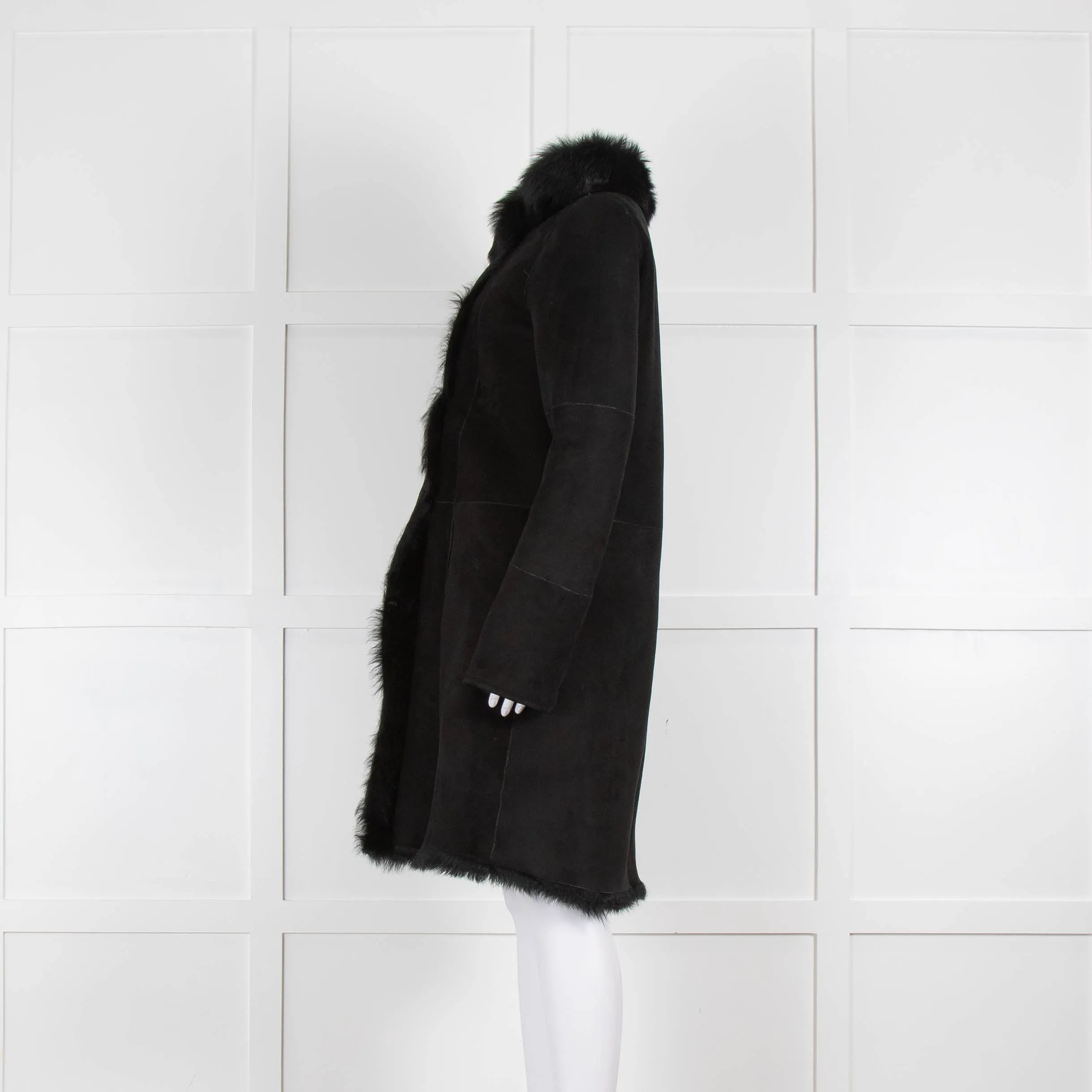 Joseph Black Classic  Shearling Coat