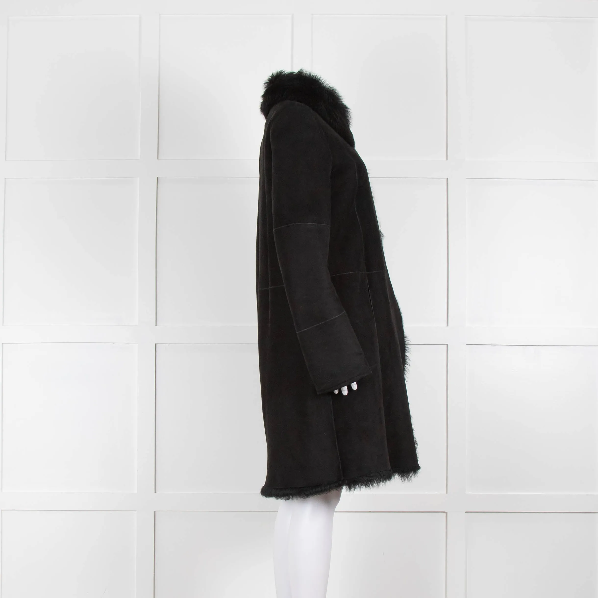 Joseph Black Classic  Shearling Coat