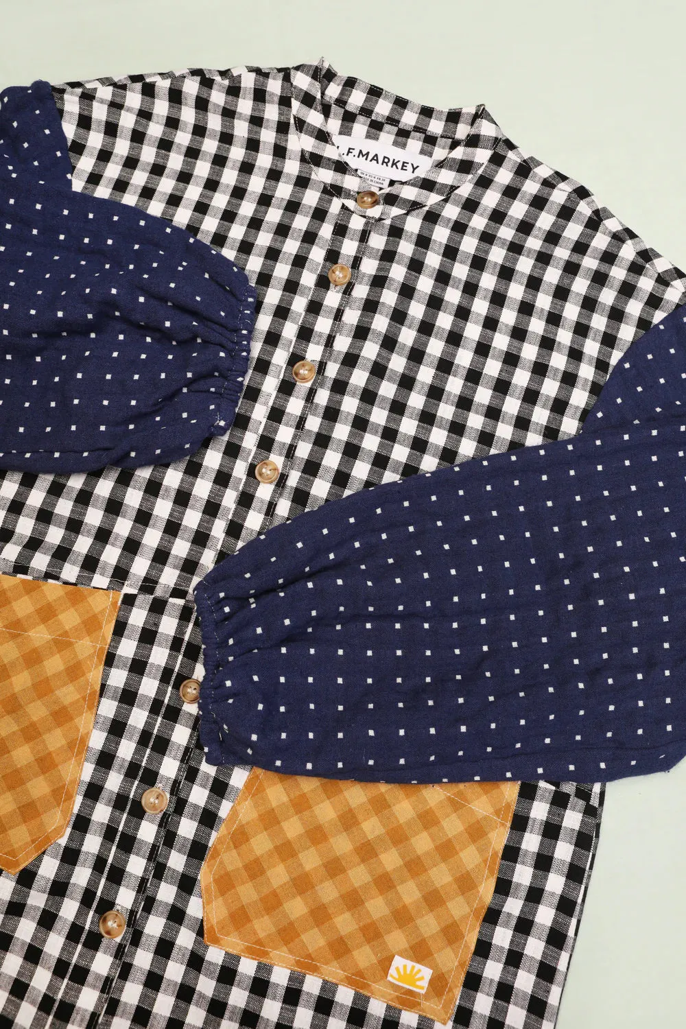 LF Markey | Gale shirt | Patchwork check