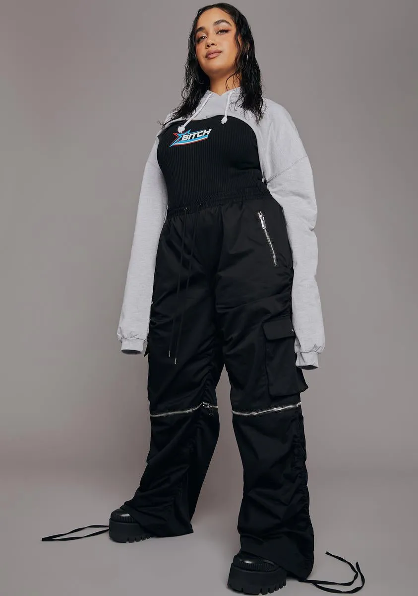 Plus Game On Convertible Wide Leg Pants