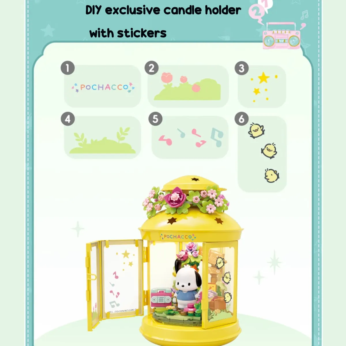 Sanrio Mystery Light Building Blocks Set