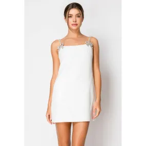 Sleeveless Crystal embellished Mini Dress