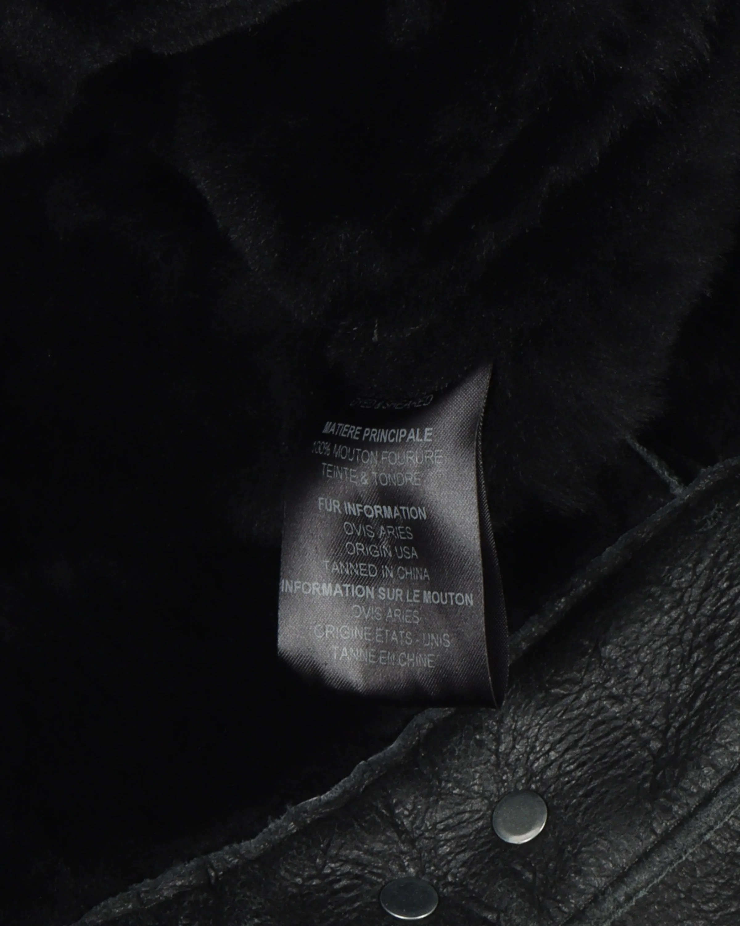 SS17 Schott Shearling Leather Trucker Jacket