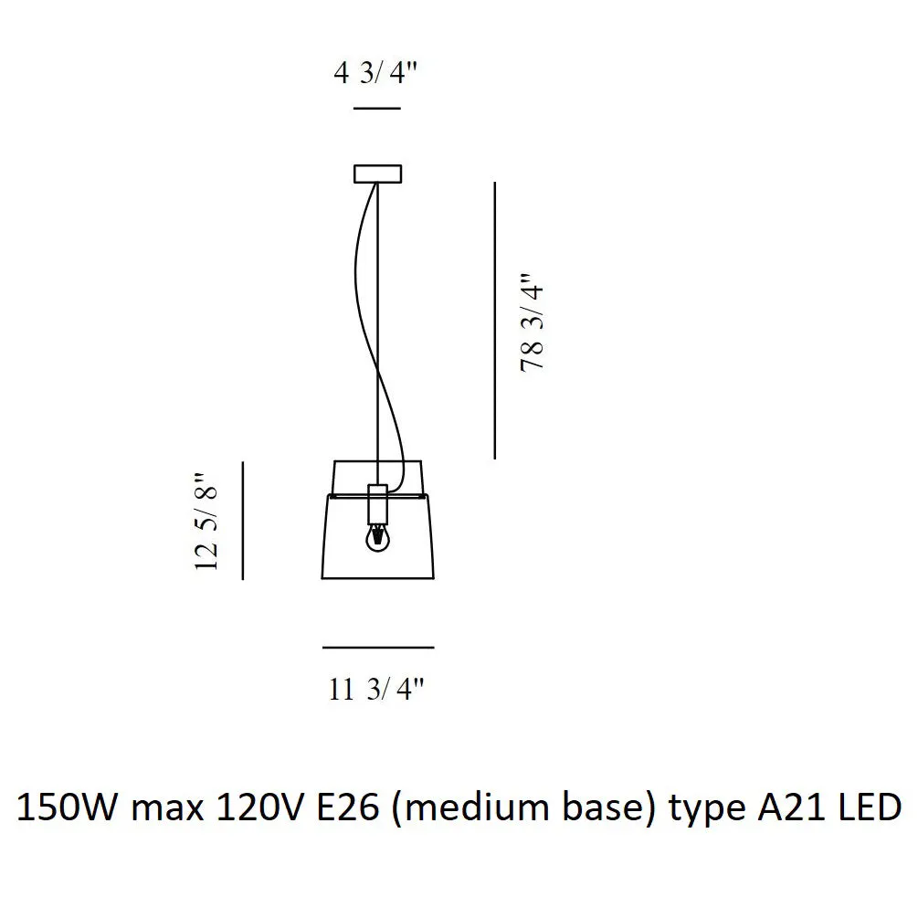 Vestale Suspension Light