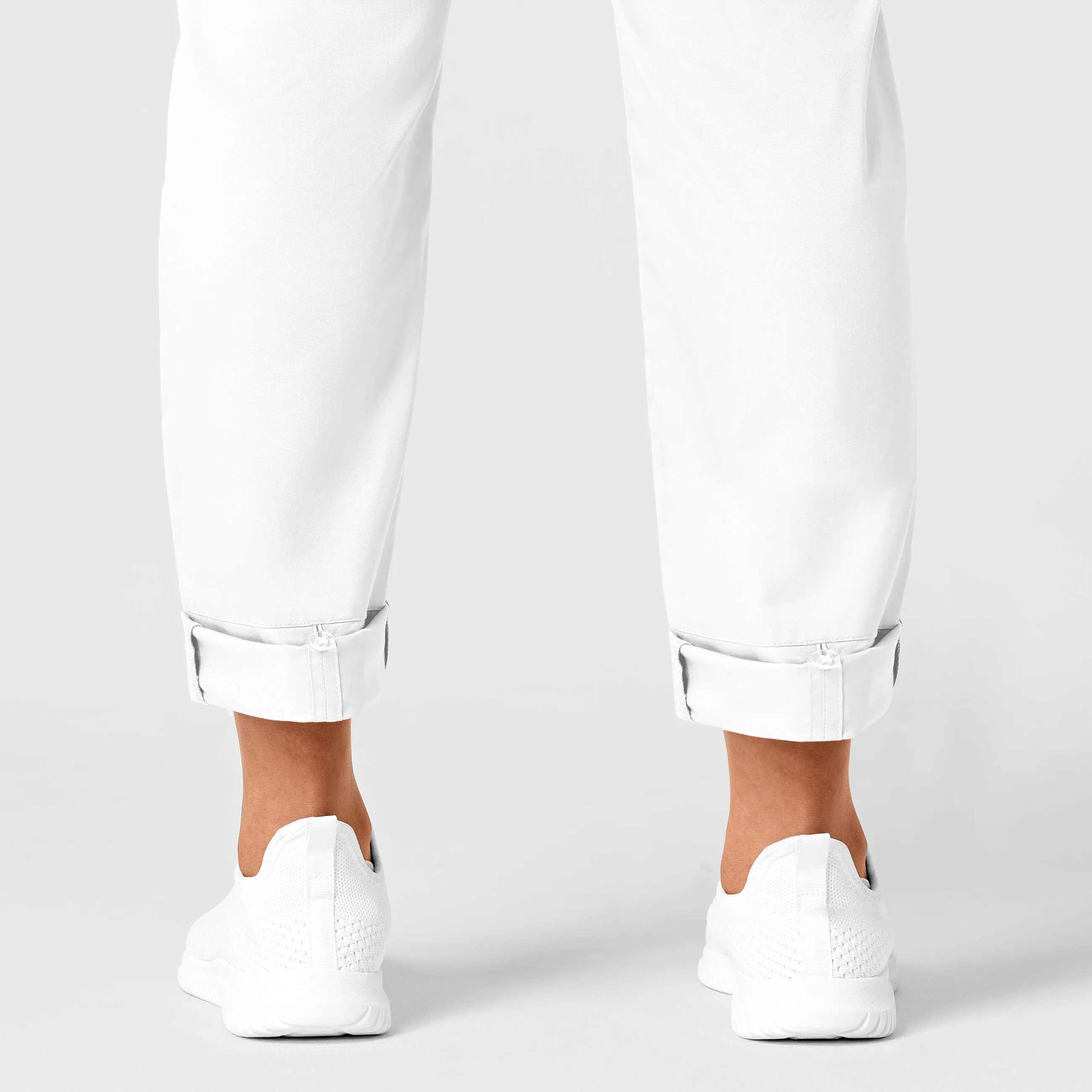 WonderWORK Women's Convertible Slim Leg Scrub Pant - White