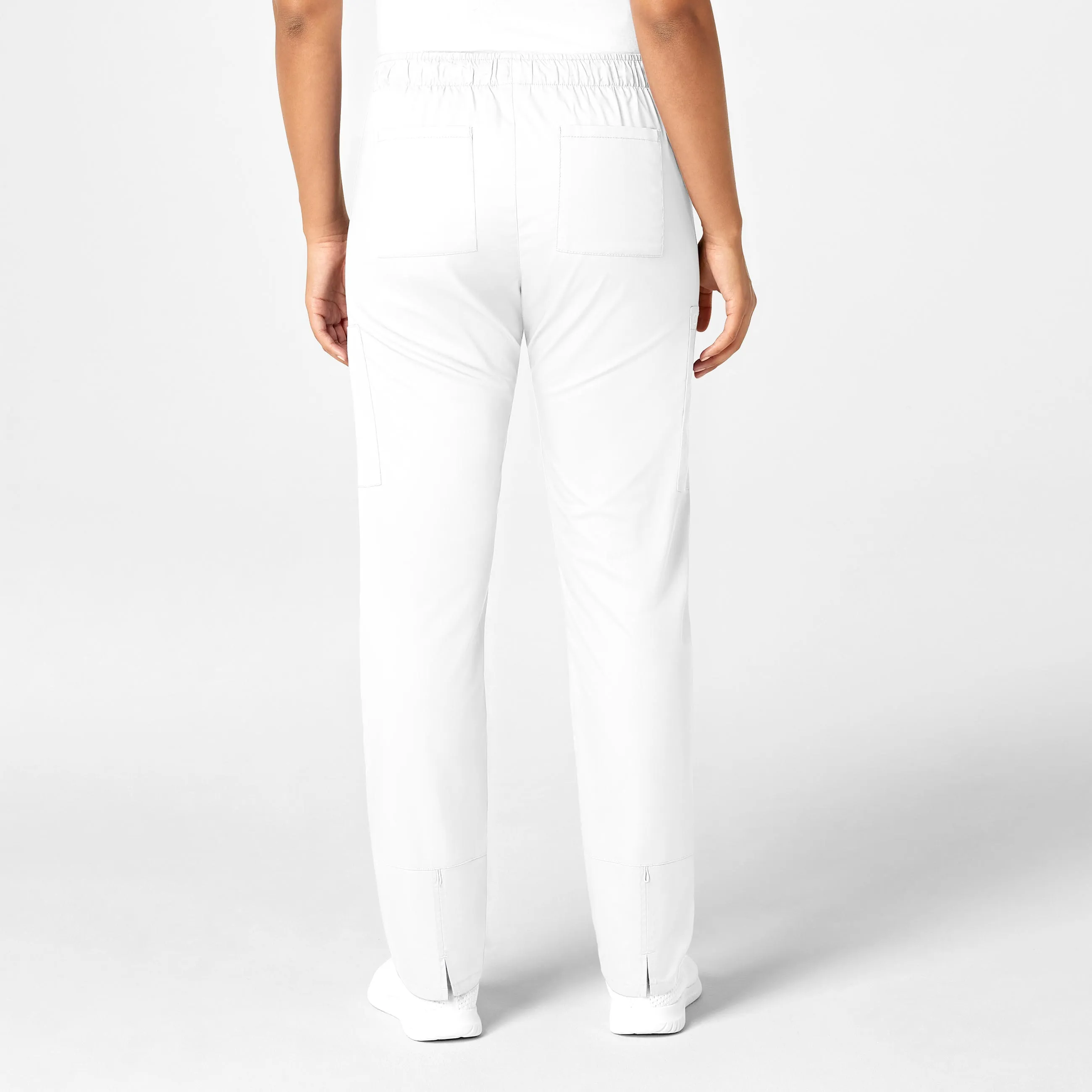 WonderWORK Women's Convertible Slim Leg Scrub Pant - White