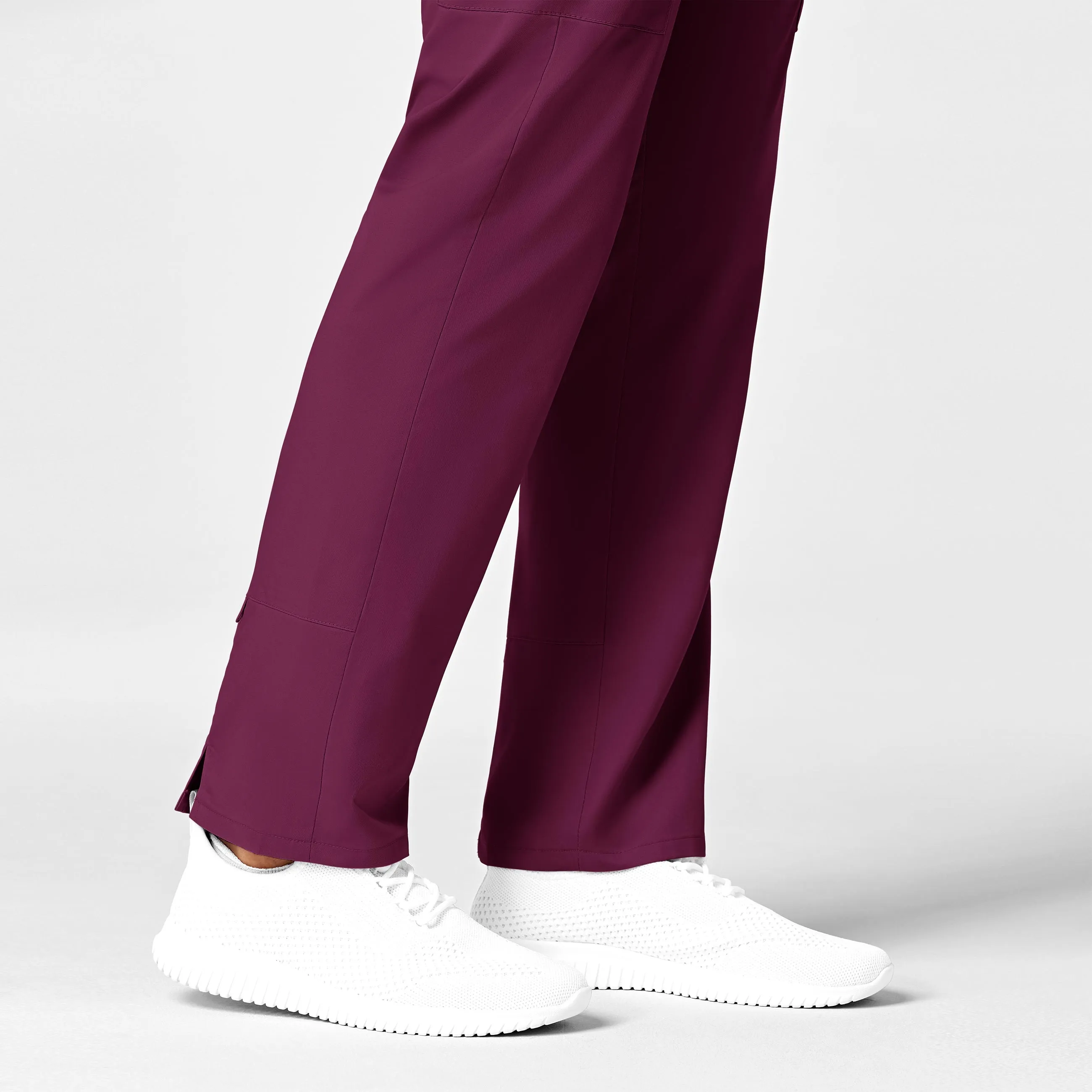 WonderWORK Women's Convertible Slim Leg Scrub Pant - Wine