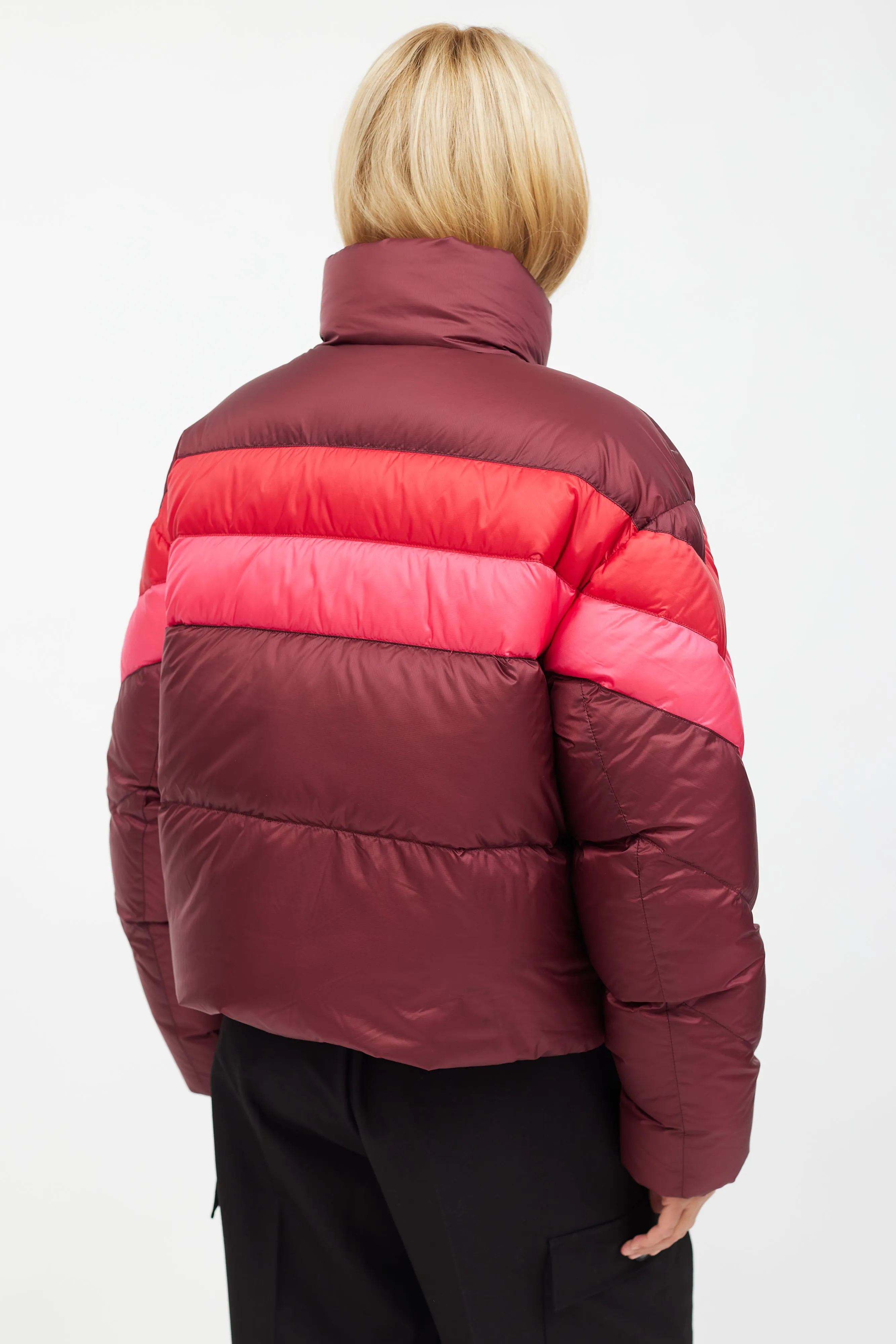 X Reformation Multi Pink Reversible Mila Puffer